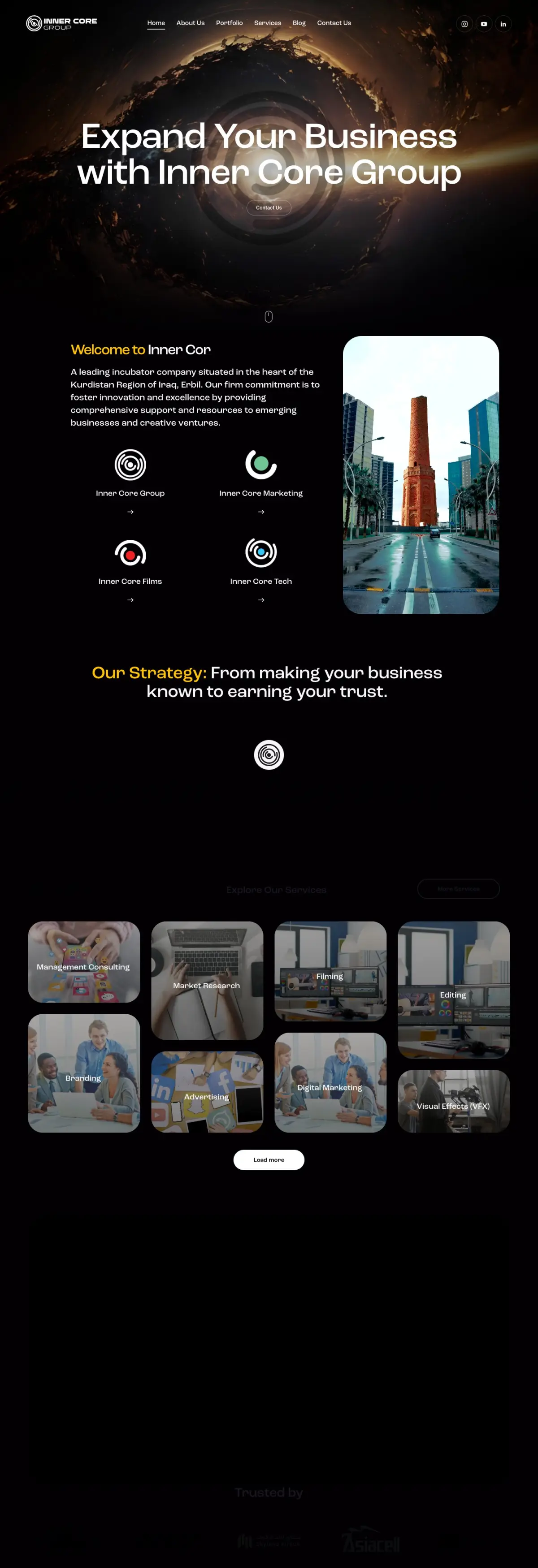 The Innercore Group website